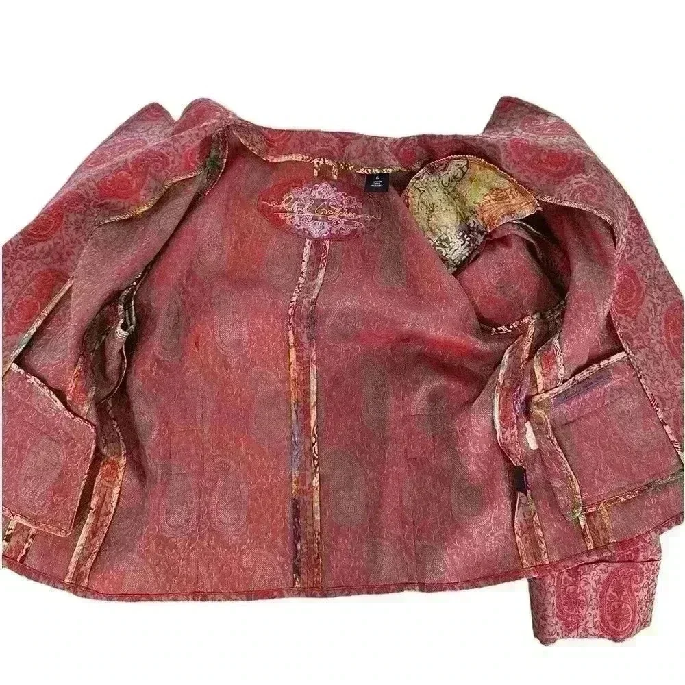 ROBERT GRAHAM BLAZER JACKET SIZE 6 NWOT - Picture 7 of 11